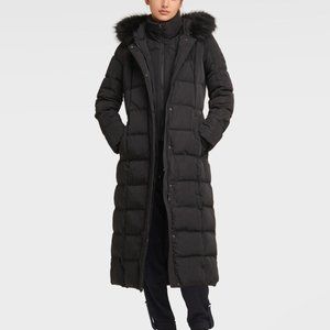 DKNY Winter double zipper hooded coat.